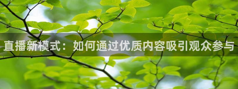 火凤直播五大联赛：直播新模式：如何通过优质内容吸引观众参与